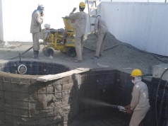 Gunite Material Spraying Dubai